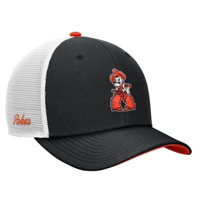 Oklahoma State Cowboys Nike Legacy Mascot Adjustable Trucker Hat - Black