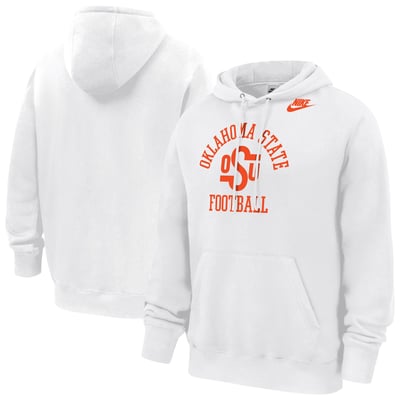 Oklahoma State Cowboys Nike 50th Anniversary Club Fleece Hoodie - White