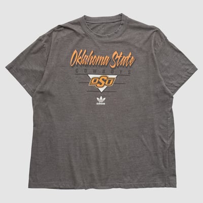Oklahoma State Cowboys Adidas 2010s T-shirt - Charcoal - 3XL by Fanatics Real Vintage