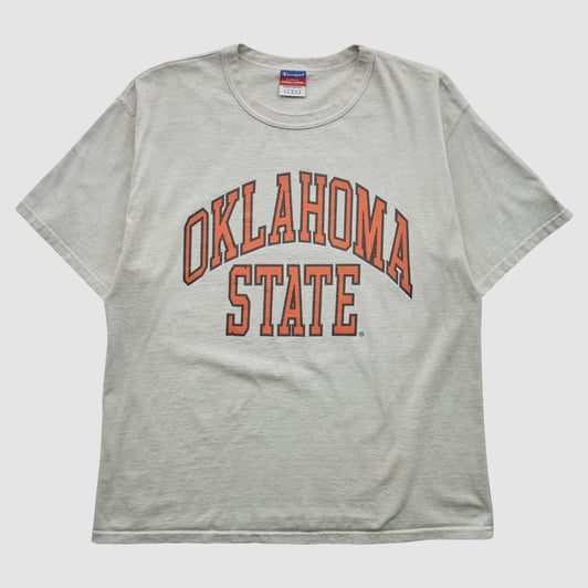 Oklahoma State Cowboys Champion 2000s T-shirt - Gray - M by Fanatics Real Vintage