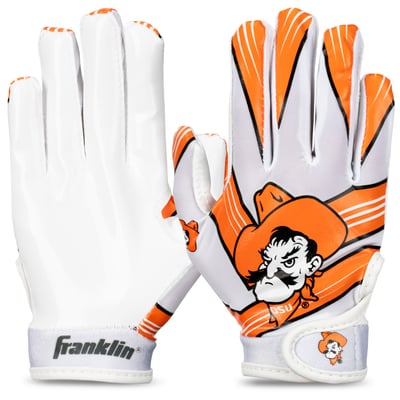 Oklahoma State Cowboys Franklin Sports  Football Gloves 
