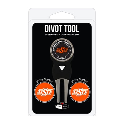Oklahoma State Cowboys Golf Divot Tool Pack with 3 Magnetic Markers