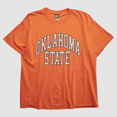Oklahoma State Cowboys Hanes 2000s T-shirt - Orange - M by Fanatics Real Vintage