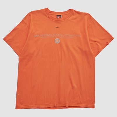 Oklahoma State Cowboys Nike 2000s T-shirt - Orange - M by Fanatics Real Vintage
