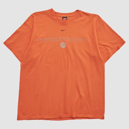 Oklahoma State Cowboys Nike 2000s T-shirt - Orange - M by Fanatics Real Vintage
