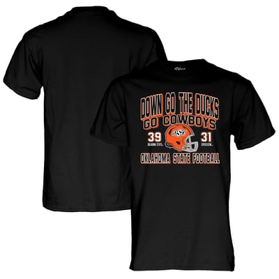 Blue 84 Unisex Oklahoma State Cowboys vs. Oregon Ducks Score T-Shirt - Black