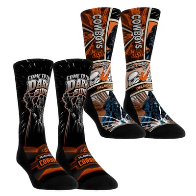  Oklahoma State Cowboys Rock Em Unisex Star Wars Empire Two-Pack Crew Socks Set - Orange
