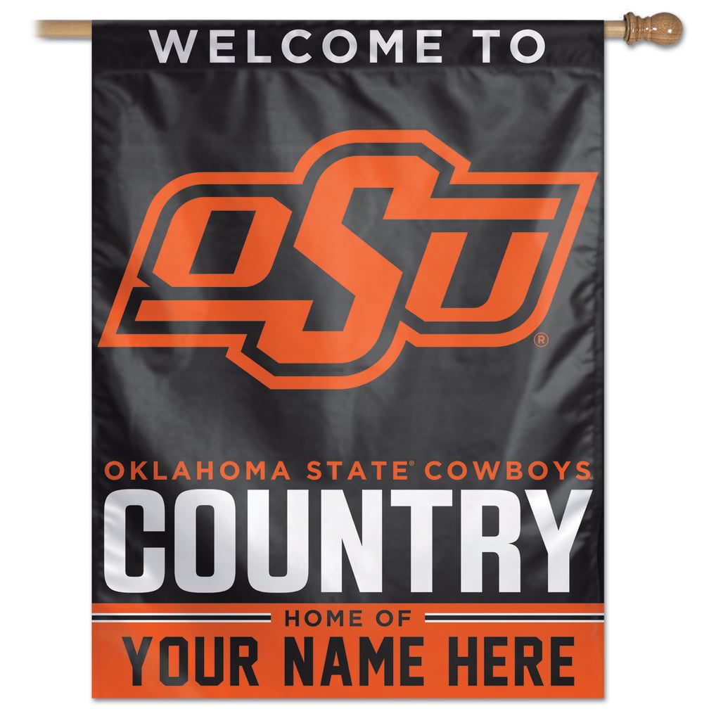 Oklahoma State Cowboys WinCraft Personalized 27'' x 37'' Single-Sided Vertical Banner