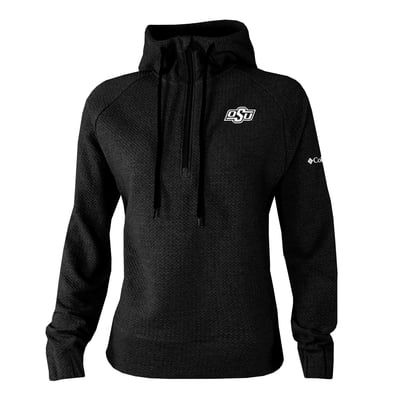  Oklahoma State Cowboys Columbia Women's Swingcraft Fleece Hoodie - Black