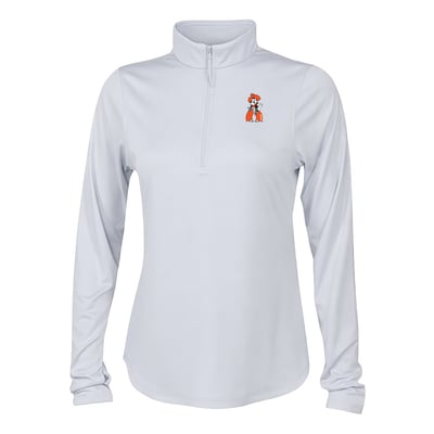  Oklahoma State Cowboys Columbia Women's Fairway Breeze Quarter-Zip Pullover - White