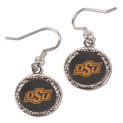 Oklahoma State Cowboys WinCraft Women's Round Dangle Earrings