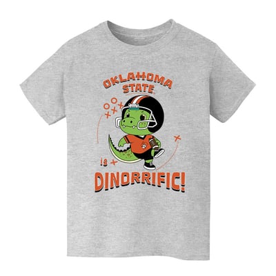 Oklahoma State Cowboys Vive La Fete Youth Dinorrific T-Shirt - Gray