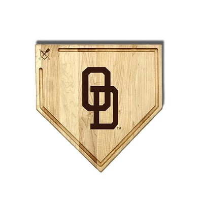 Old Dominion Monarchs Jardine Baseball BBQ 17" x 17" Home Plate Cutting Board with Trough