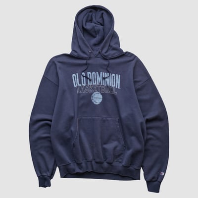 Old Dominion Monarchs Champion 2000s Hooded Pullover Sweatshirt - Navy - M by Fanatics Real Vintage