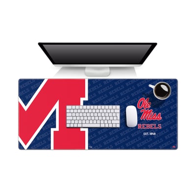 Ole Miss Rebels Fanpoint 15.7" x 35.4" Logo Series Desk Pad