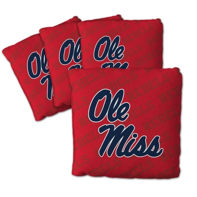 Ole Miss Rebels Fanpoint Four-Piece Cornhole Bag Set