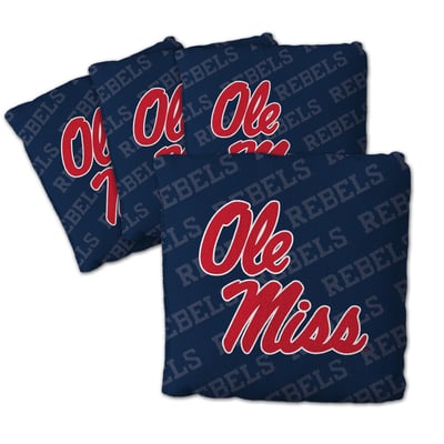Ole Miss Rebels Fanpoint Four-Piece Cornhole Bag Set