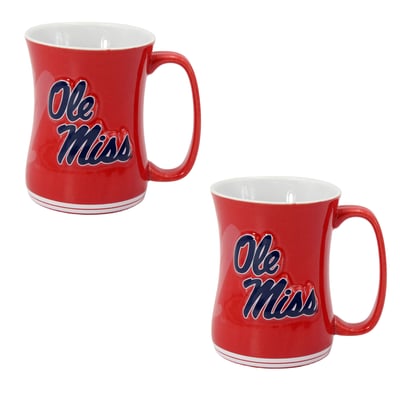  Ole Miss Rebels Indigo Falls Core Barista Mug Set of 2