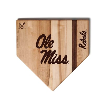 Ole Miss Rebels Jardine Baseball BBQ 17'' x 17'' Home Plate Cutting Board