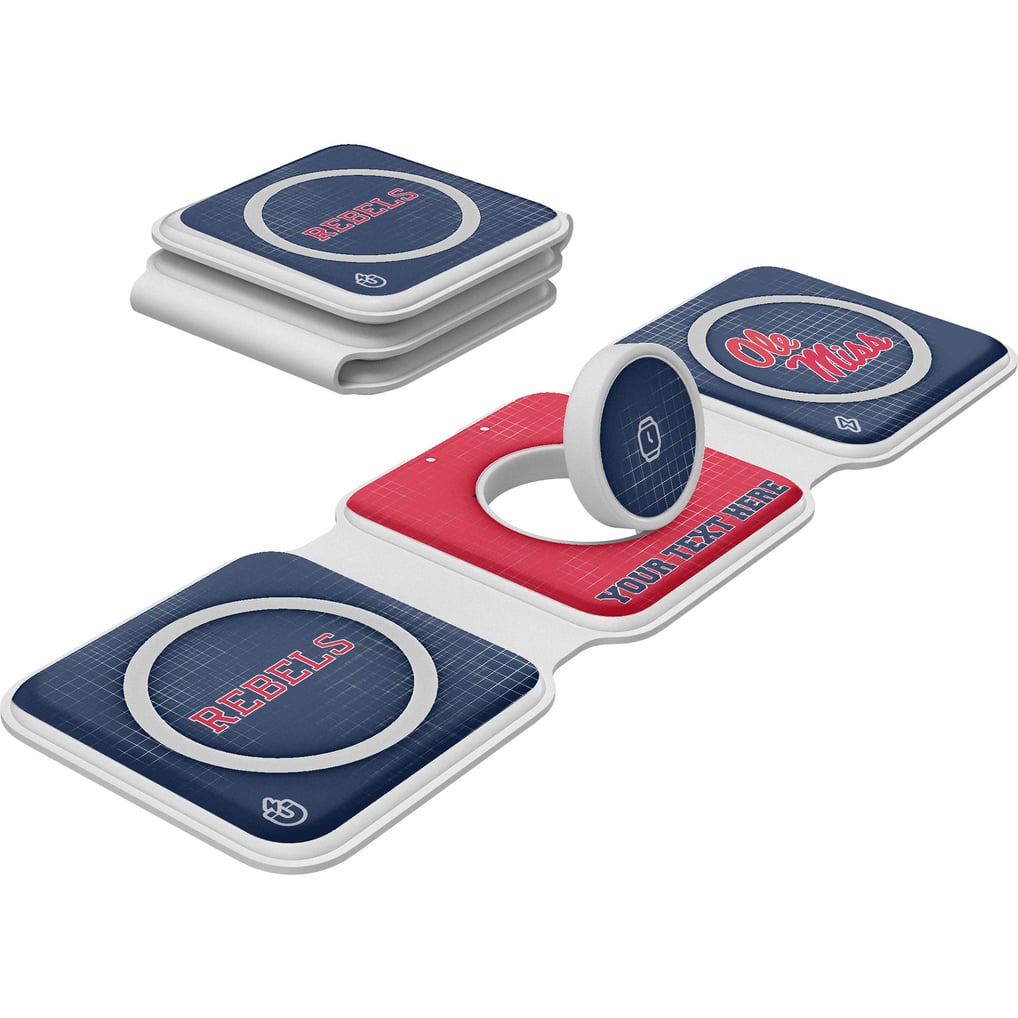 Ole Miss Rebels Keyscaper Personalized 3-in-1 Foldable Charger