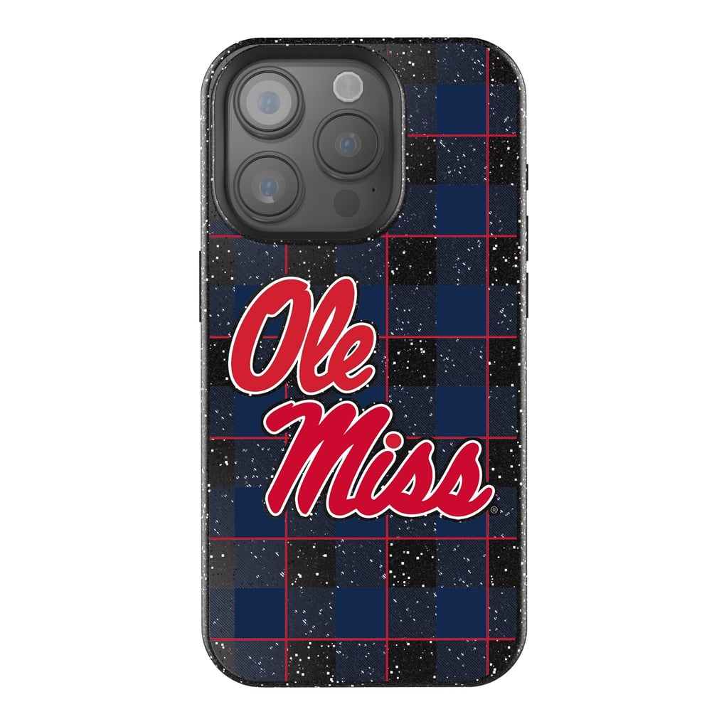 Ole Miss Rebels Keyscaper Plaid Bling iPhone Case