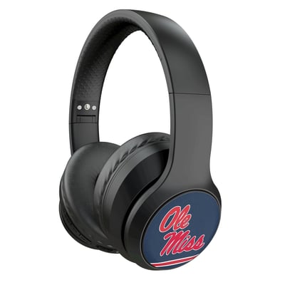 Ole Miss Rebels Keyscaper Stripe Wireless Bluetooth Headphones With Case