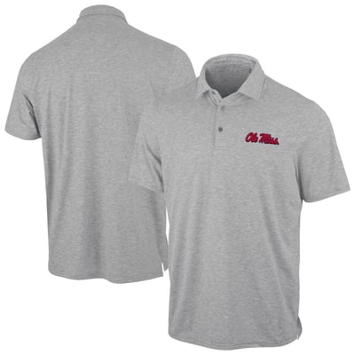 Ole Miss Rebels Antigua Static Polo - Heather Gray