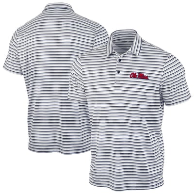 Ole Miss Rebels Antigua Space Stripe Polo - Navy