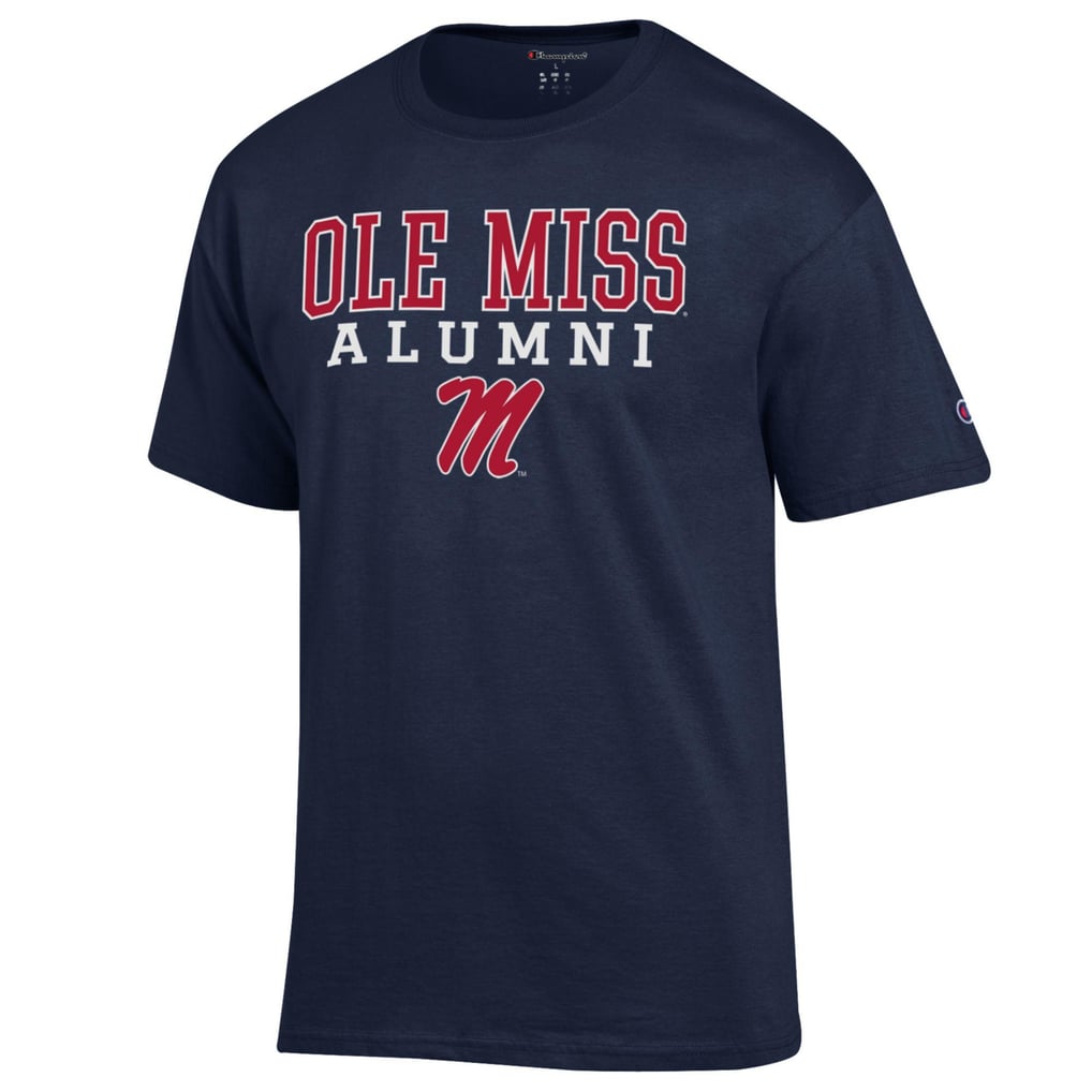  Ole Miss Rebels Champion Alumni Logo Stack T-Shirt - Navy