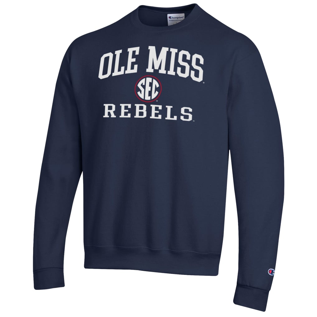 Ole Miss Rebels Champion Team Fleece Pullover Sweatshirt - Navy