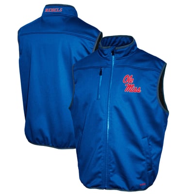 Ole Miss Rebels Franchise Club Softshell Full-Zip Vest - Light Blue