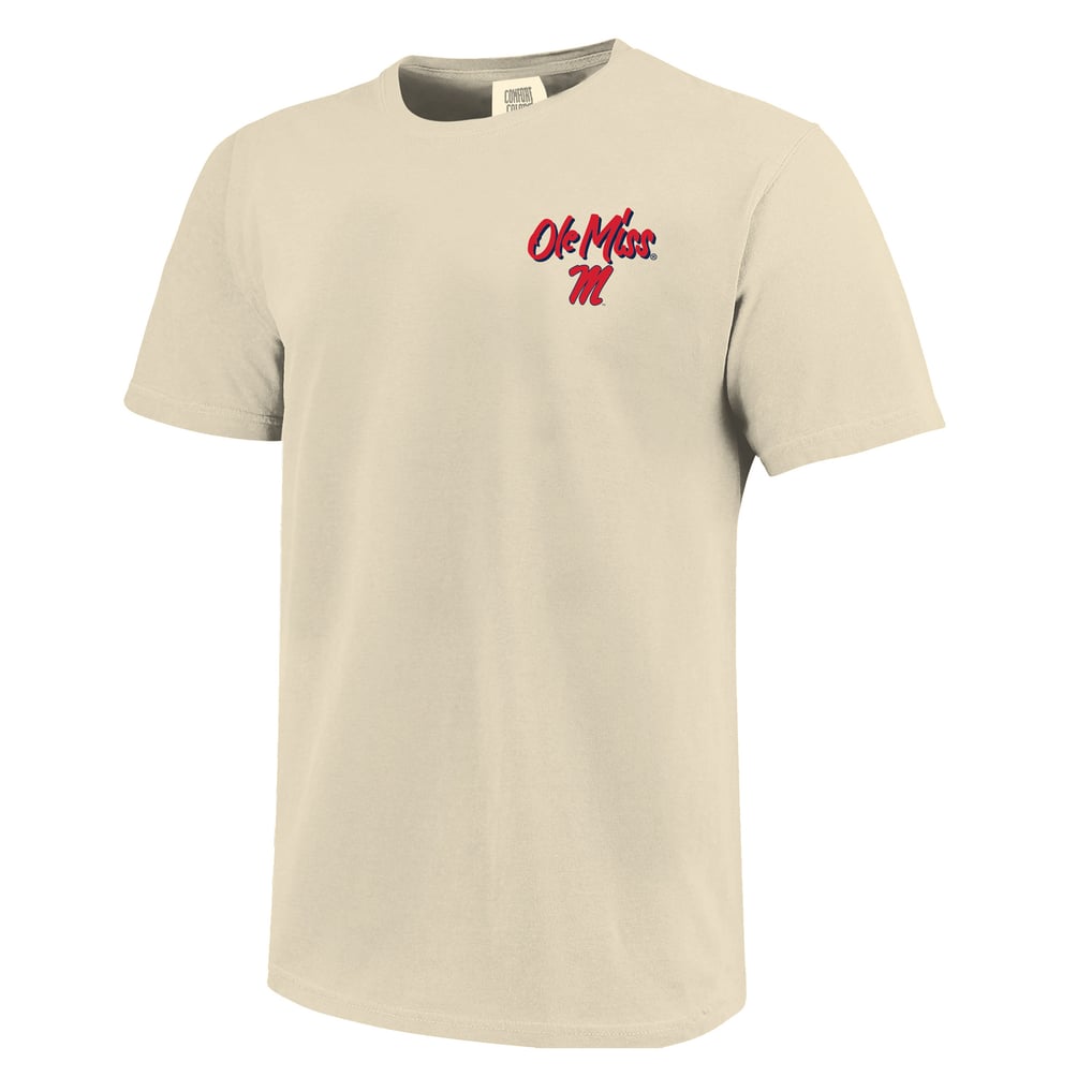 Image One Ole Miss Rebels Natural Comfort Colors Hand-Drawn Campus ...