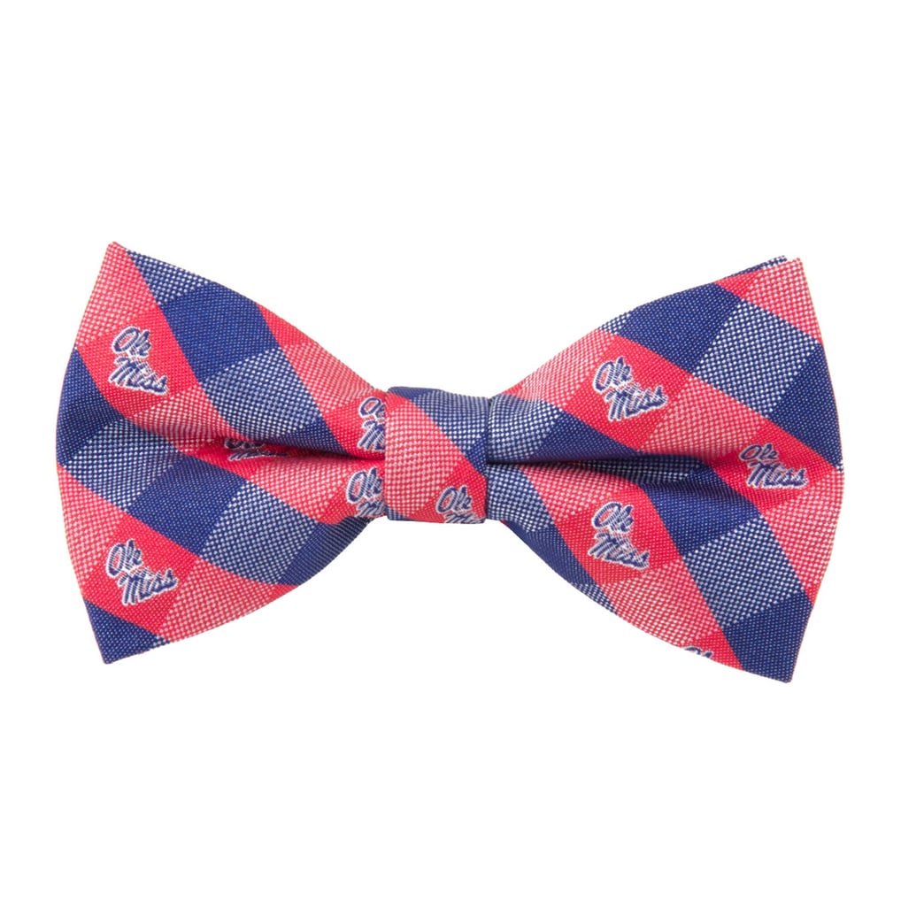 Ole Miss Rebels Check Bow Tie - Navy