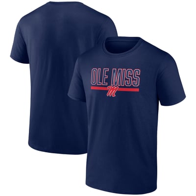 Ole Miss Rebels Classic Inline Team T-Shirt - Navy