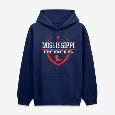 Ole Miss Rebels Football Fan Hoodie - Navy