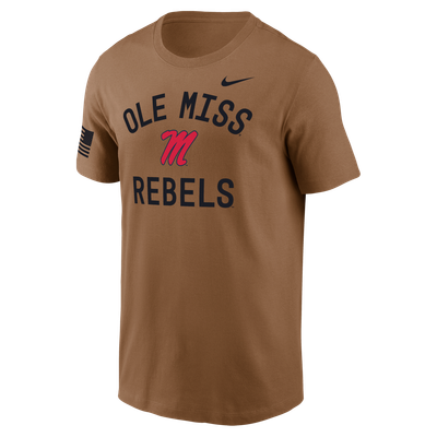 Ole Miss Rebels Nike 2026 Military Appreciation Dri-FIT T-Shirt - Brown