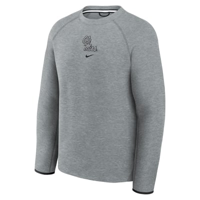  Ole Miss Rebels Nike Tech Fleece Sweatshirt - Gray