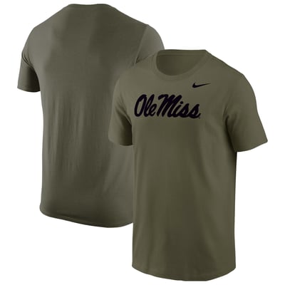 Ole Miss Rebels Nike Military T-Shirt - Olive