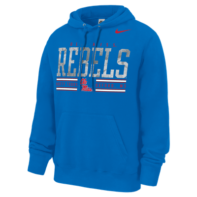 Ole Miss Rebels x Realtree Nike Club Fleece Hoodie - Powder Blue