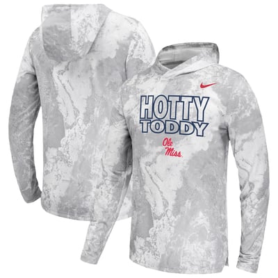 Ole Miss Rebels x Realtree Nike Dri-FIT Hooded Long Sleeve T-Shirt - White