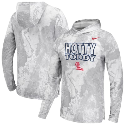Ole Miss Rebels x Realtree Nike Dri-FIT Hooded Long Sleeve T-Shirt - White