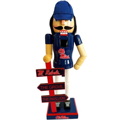 Ole Miss Rebels 12" Mascot Nutcracker
