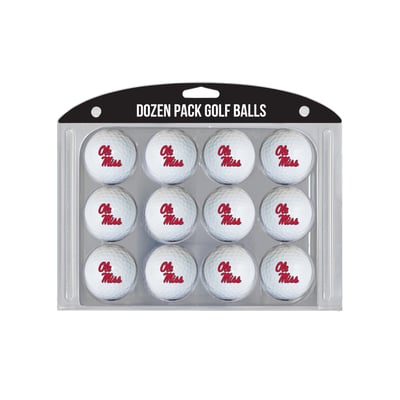 Ole Miss Rebels 12-Pack Team Golf Ball Set