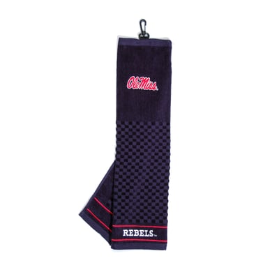 Ole Miss Rebels 16" X 22" Tri-Fold Embroidered Scrubber Golf Towel