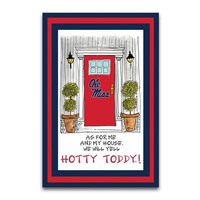 Ole Miss Rebels As For Me 12" x 18" Garden Flag