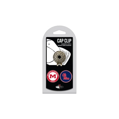 Ole Miss Rebels Cap Clip with 2 Magnetic Markers Set