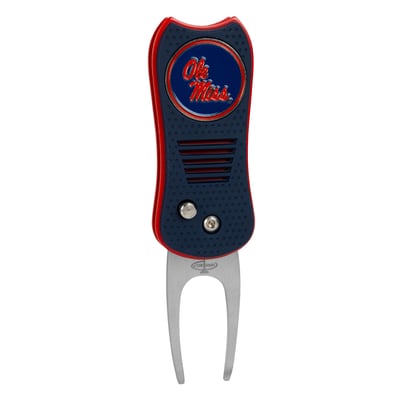 Ole Miss Rebels Switchblade Divot Tool With Magnetic Ball Marker