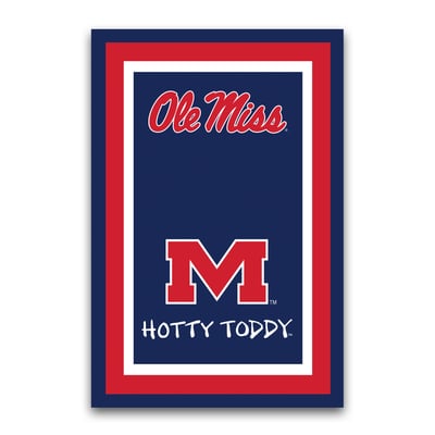 Ole Miss Rebels Team Logo Garden Flag