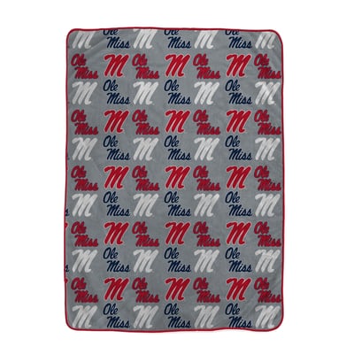 Ole Miss Rebels Pegasus Logo Roll Oversized 66" x 95" Ultra Cozy Blanket