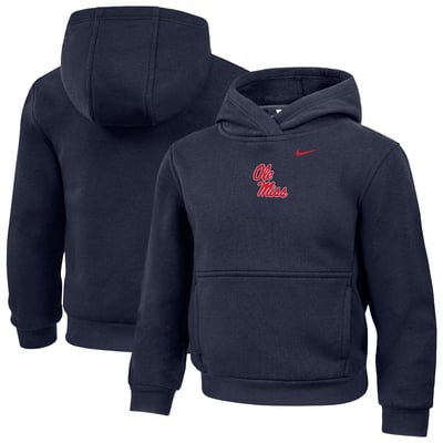 Ole Miss Rebels Nike Preschool Core Hoodie - Navy